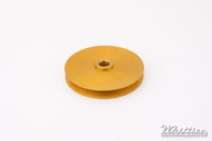 Aluminum V-Belt Pulley, Anodized Gold