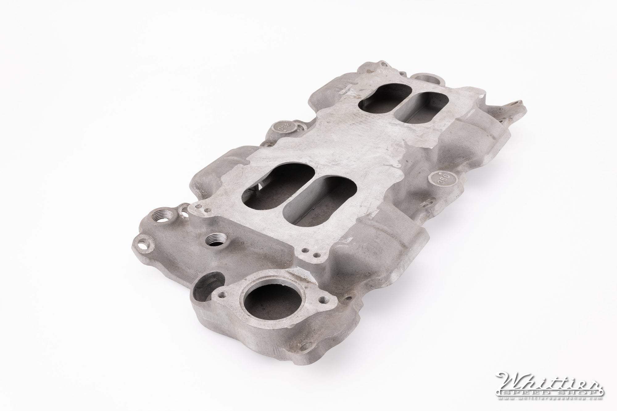 Offenhauser Small Block Chevy Manifold, Machined for Blower Adapter (5258)