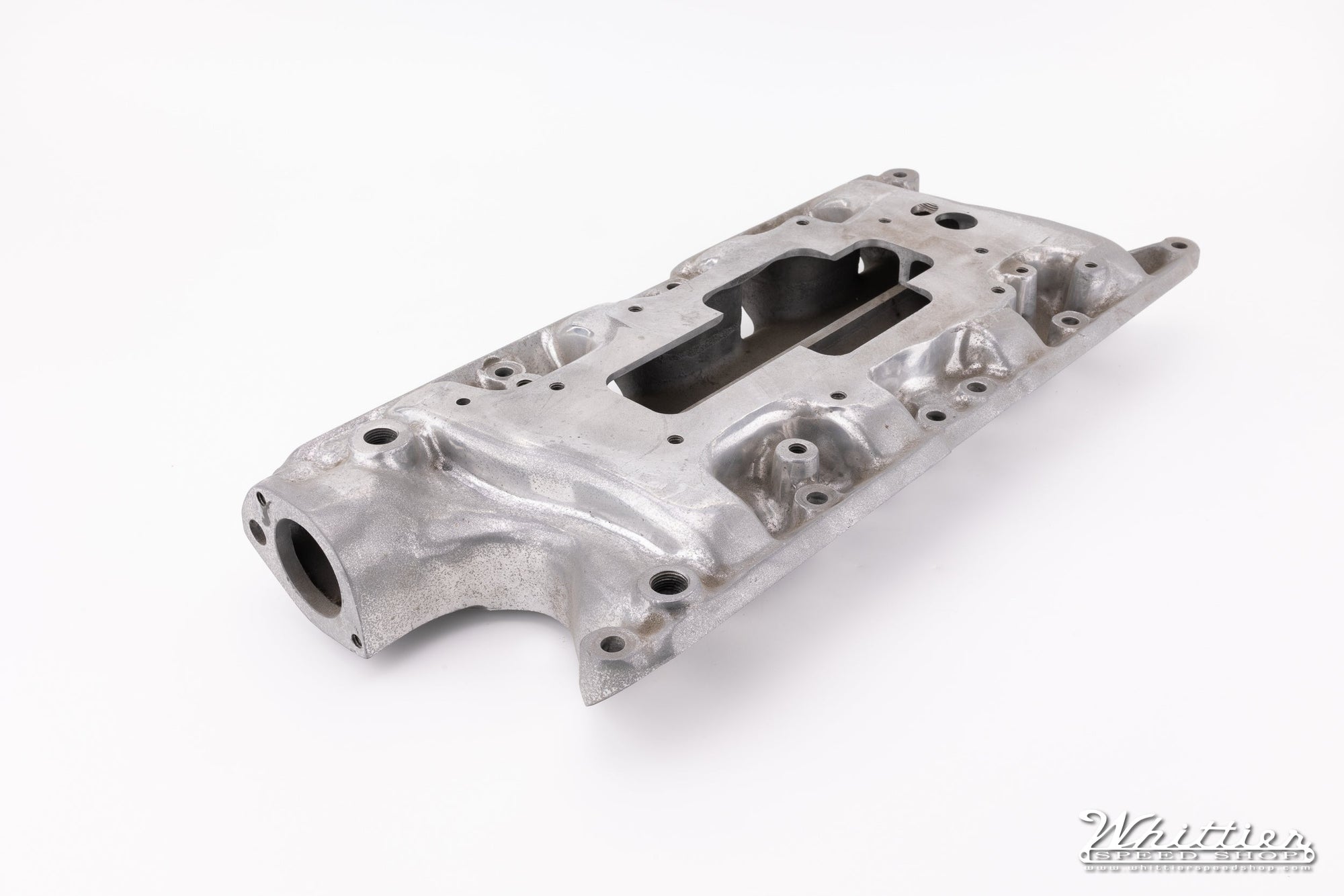 Offenhauser Small Block Ford Manifold, Machined for Blower Adapter (5493)