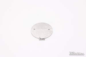 Used 2.3125" Aluminum Waffle Pattern Butterflies with Screws, Set of 8