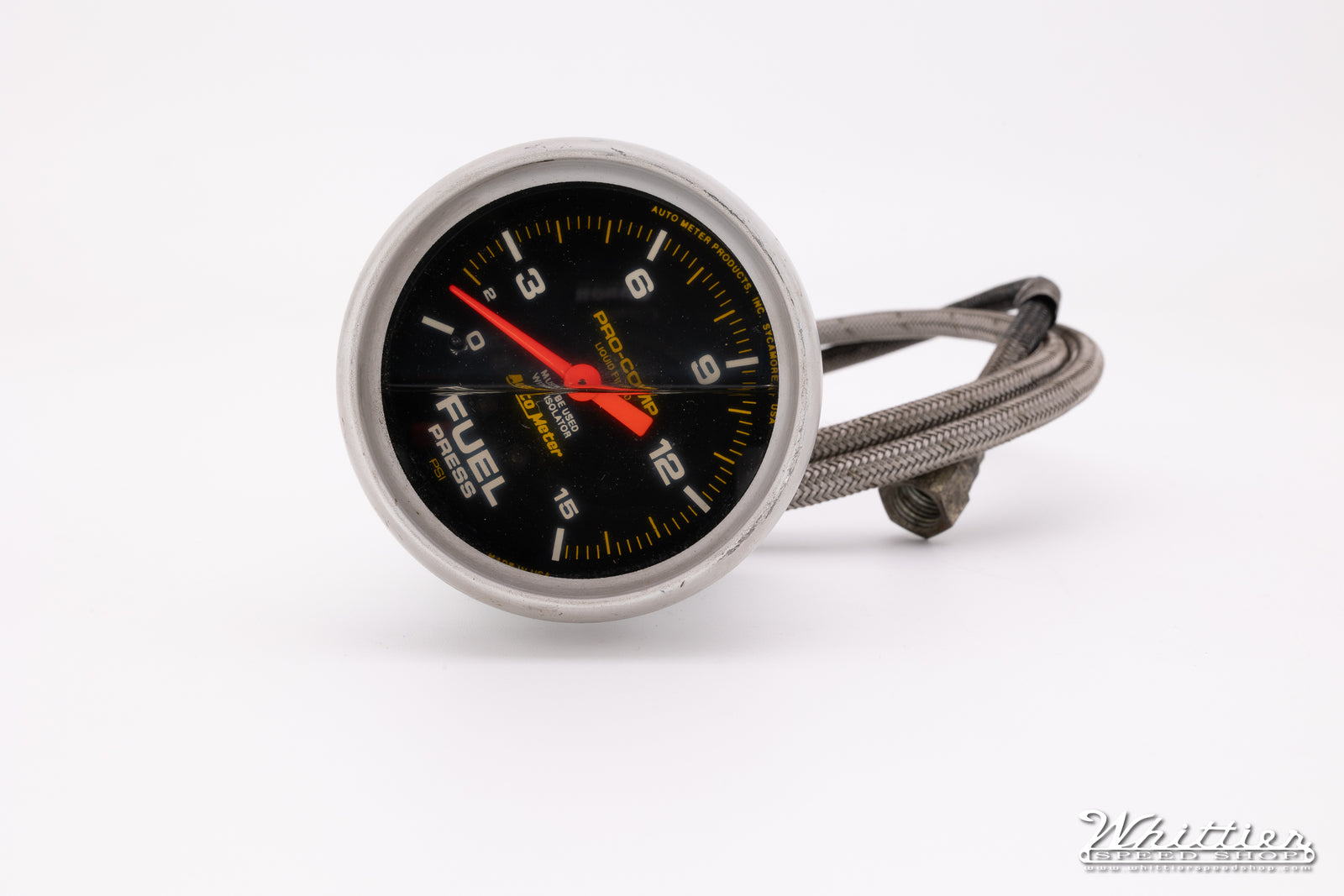 Used Autometer Pro-Comp Liquid Filled Fuel Pressure Gauge
