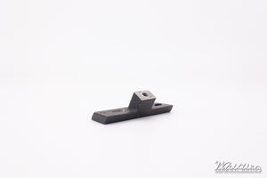 Used Supercharger Throttle Angled Upright Bracket for Rod End, Slotted Holes