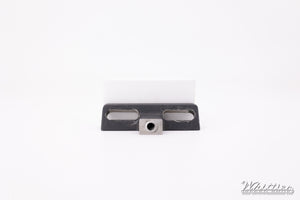 Used Supercharger Throttle Angled Upright Bracket for Rod End, Slotted Holes