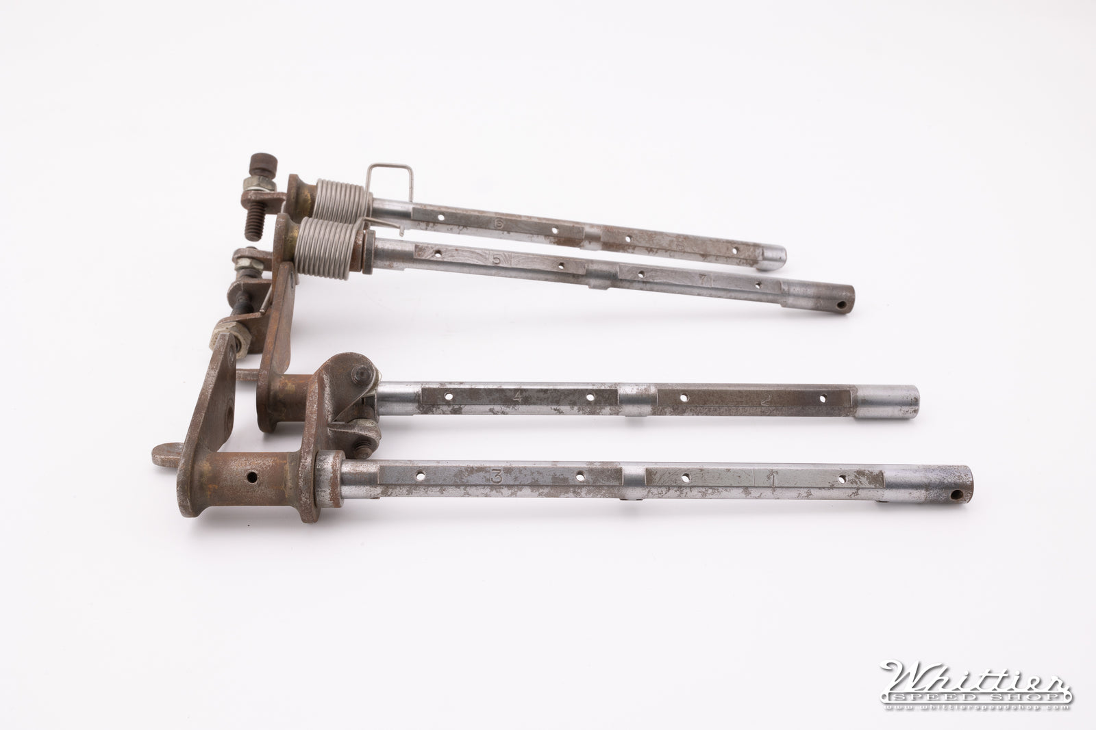 Used Dual Butterfly Throttle Shaft with End, Set of 4