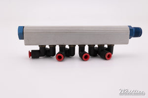 Used 6.5-Inch Small Ribbed Fuel Rail with Smooth Side