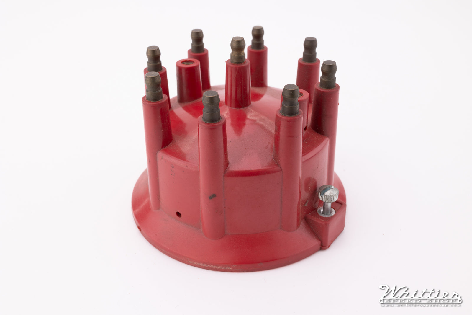 8-Cylinder Stud Style Red Distributor Cap