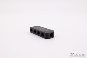 BDS 9-Port Black Aluminum Vacuum Block