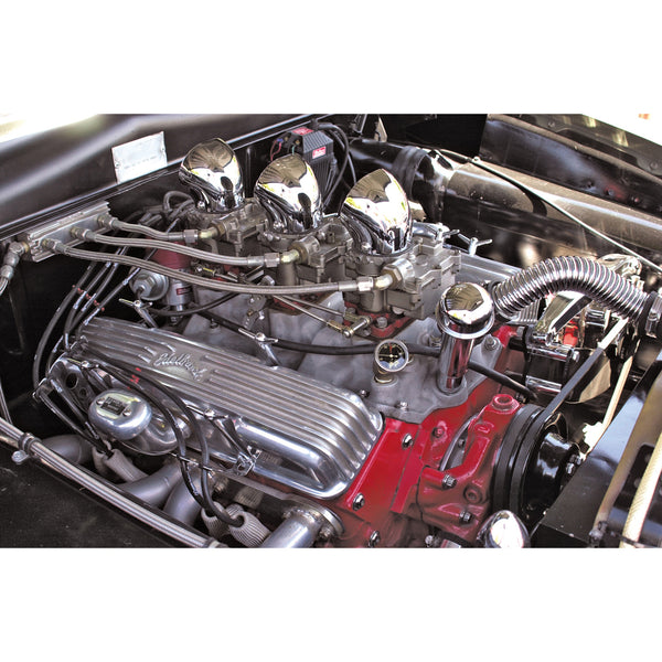 Edelbrock C-357-B Triple-Deuce Manifold for S/B Chevy 4-Bolt Carb Patt ...