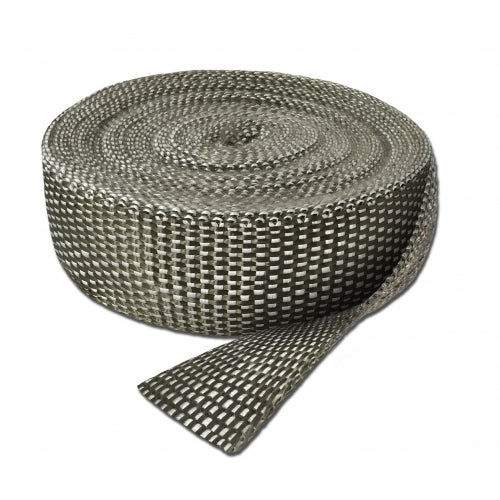 Thermo-Tec Ricochet Rogue Series Exhaust Wrap, 50' x 1", Platinum Weave Lock - 11061