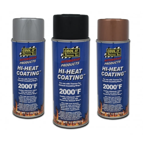 Thermo-Tec Hi-Heat Wrap Spray Coating, Black, 11oz - 12001